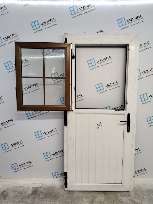 Brand New Oak Upvc Stable Door 900mm x 2010mm ND72 - Image 4