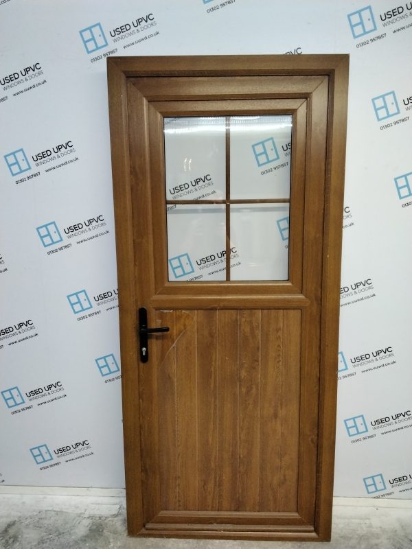 Brand New Oak Upvc Stable Door 900mm x 2010mm ND72
