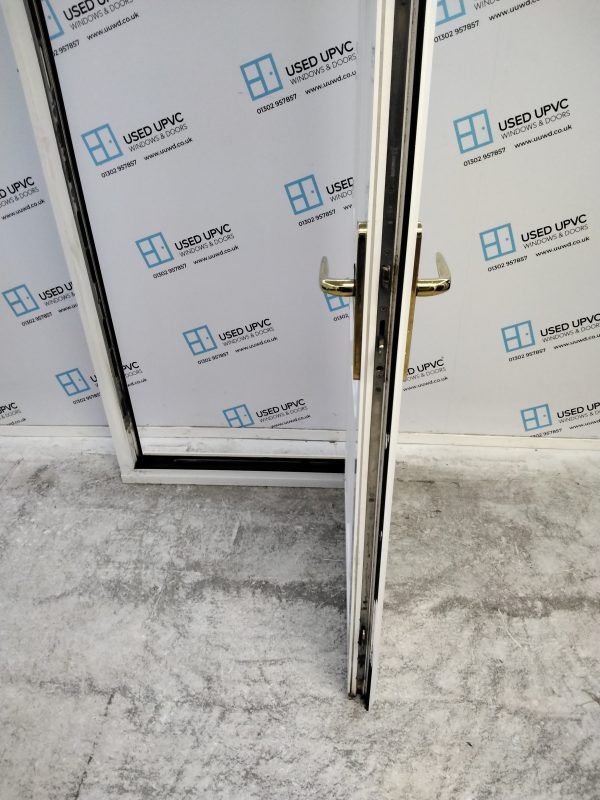 Used White Upvc Front Door 845mm x 2095mm (Reduce To 825mm x 2095mm) 0828 - Image 5