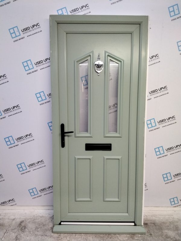 Used Chartwell Green Upvc Front Door 920mm x 2085mm (Reduce To 905mm x 2085mm) 0830