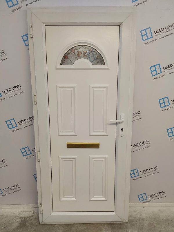 Used White Upvc Front Door 915mm x 2055mm 0345 - Image 2