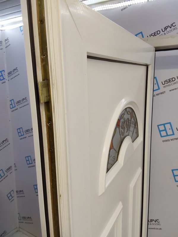 Used White Upvc Front Door 915mm x 2055mm 0345 - Image 5