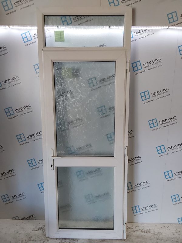 Brand New White Upvc Back Door And Toplight 910mm x 2440mm ND80 - Image 2