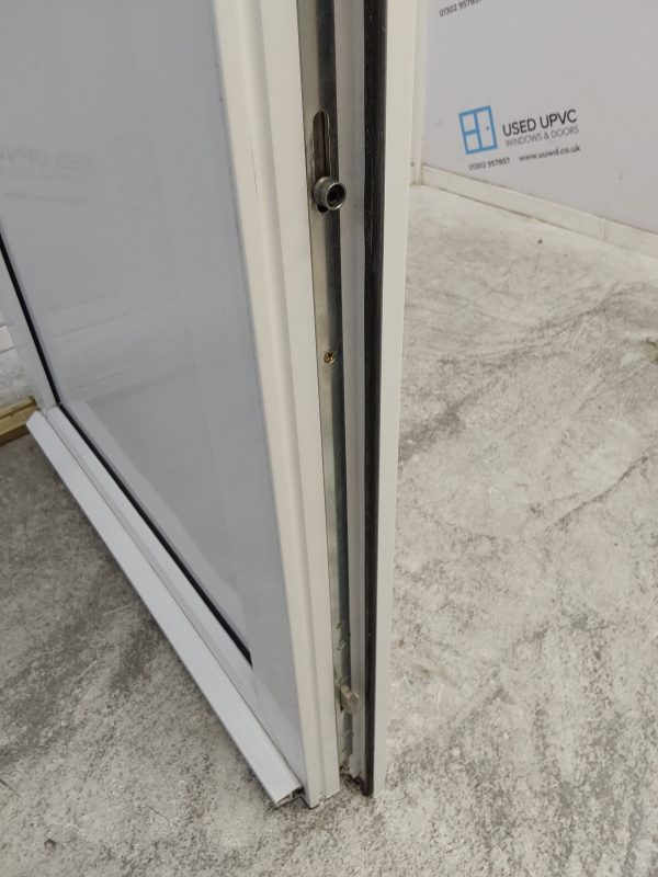 Used White Upvc Back Door 860mm x 1950mm (reduce to 830mm) 0388 - Image 6