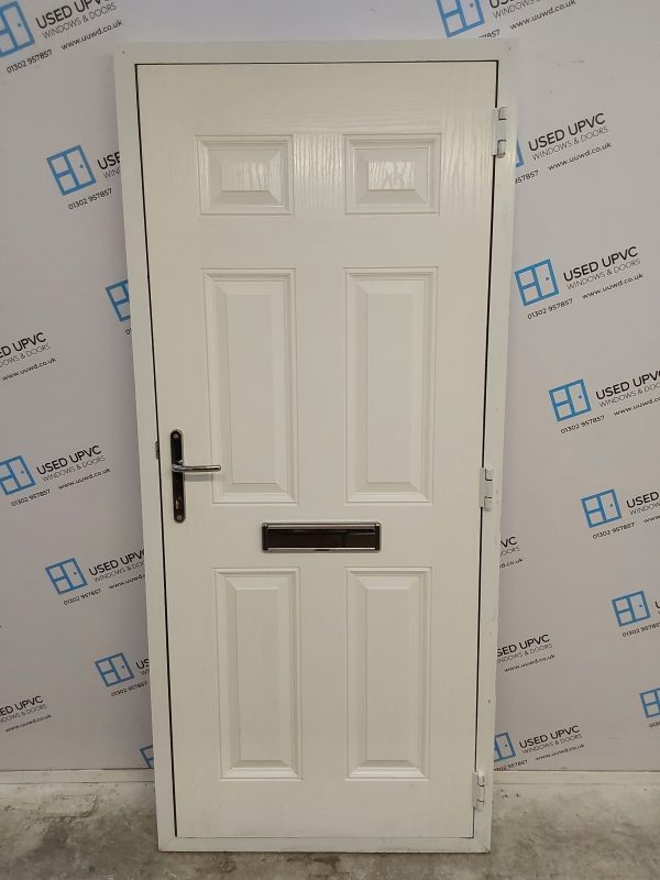 Used White Composite Front Door 920mm x 2080mm 0095 - Image 2