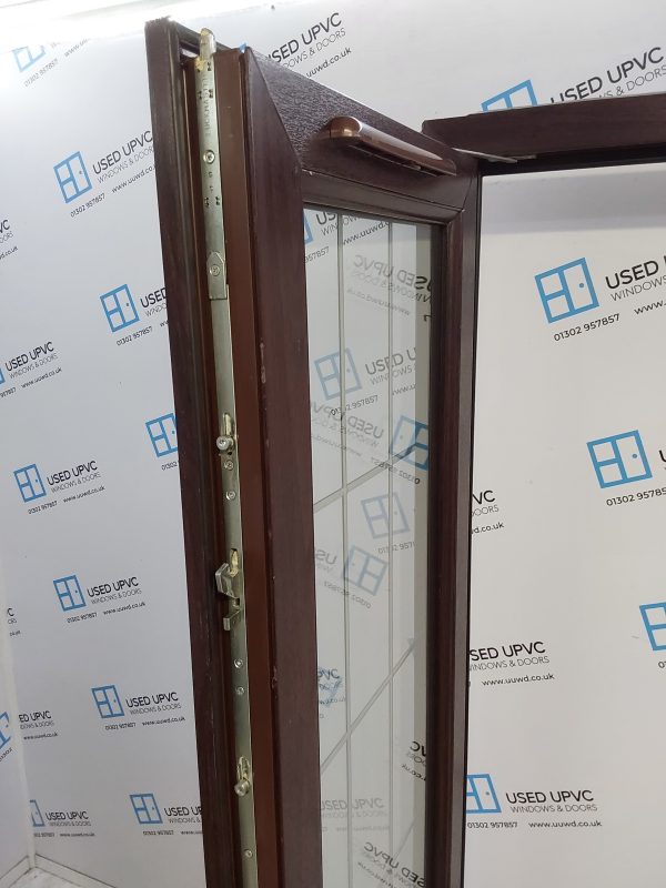Used Rosewood Upvc French Doors 1350mm x 2055mm EA20 - Image 5