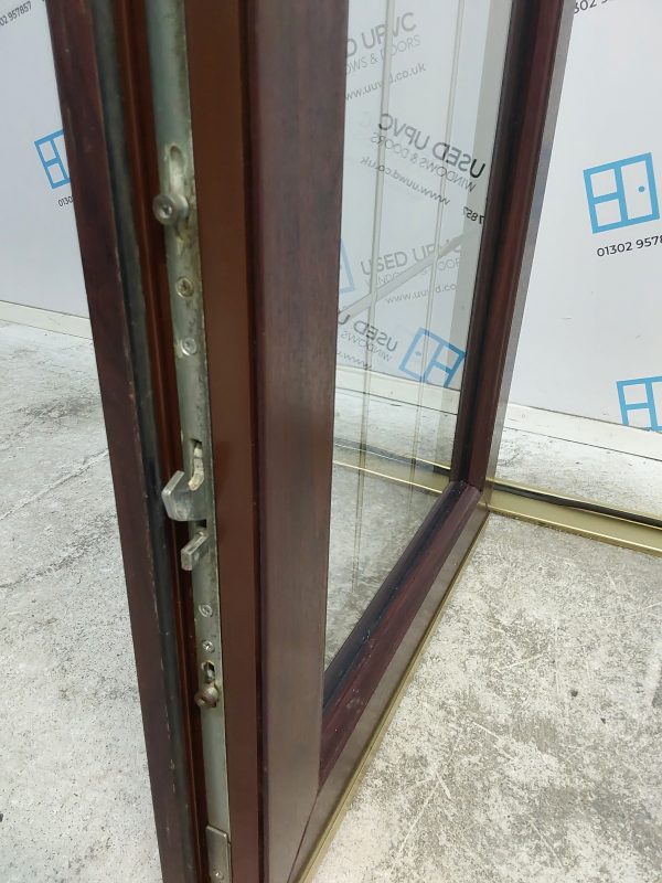 Used Rosewood Upvc French Doors 1350mm x 2055mm EA20 - Image 7