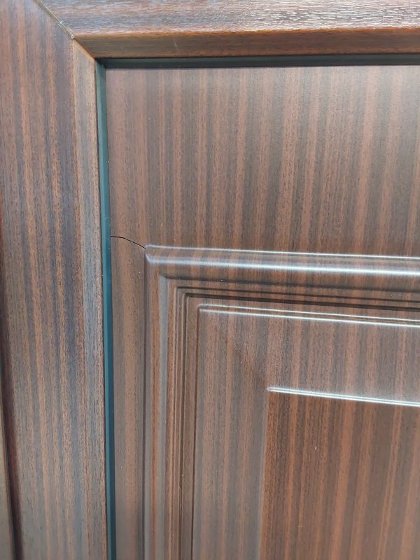 Used Woodgrain Upvc Back Door 805mm x 2015mm 0248 - Image 7