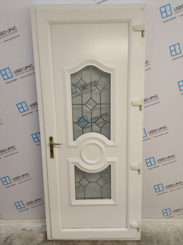 Used White Upvc Back Door 940mm x 2190mm 0138 - Image 2