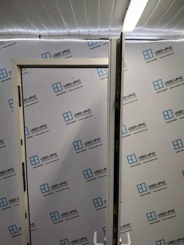Used White Upvc Back Door 880mm x 2090mm 0816 - Image 4