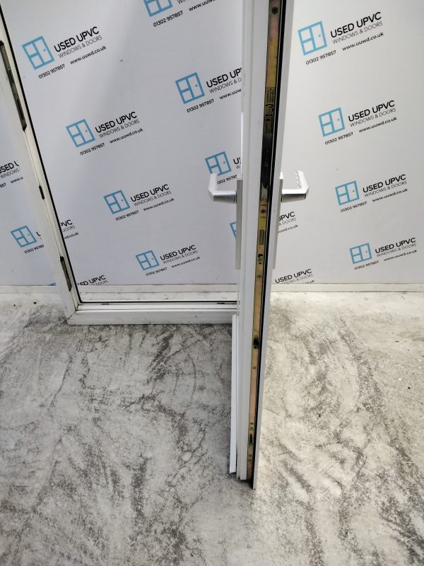 Used White Upvc Back Door 880mm x 2090mm 0816 - Image 5