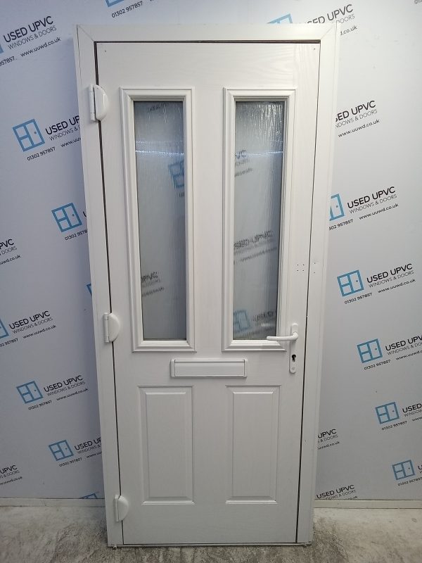 Used White Composite Front Door 900mm x 2080mm 0615 - Image 7