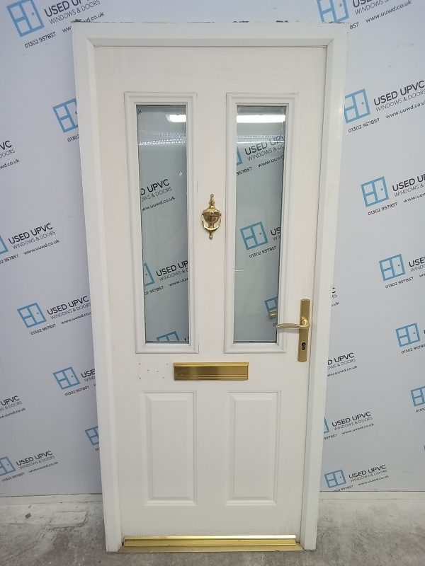 Used White Composite Front Door 920mm x 2090mm 0833