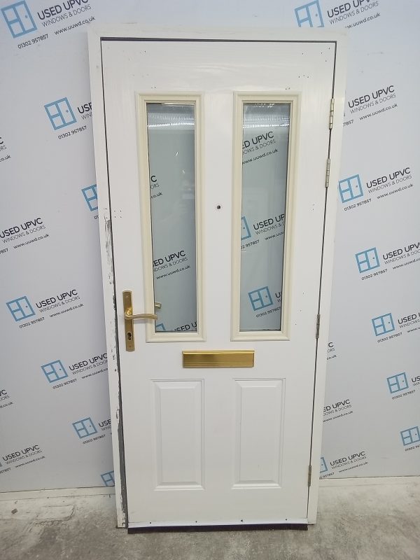 Used White Composite Front Door 920mm x 2090mm 0833 - Image 7