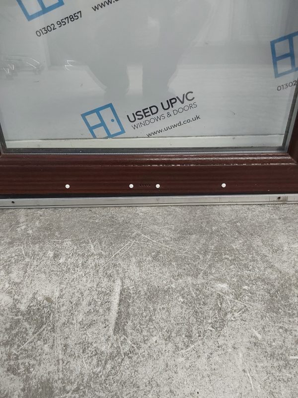 Used Woodgrain Upvc Full glass Back Door 925mm x 2040mm C6002 - Image 5