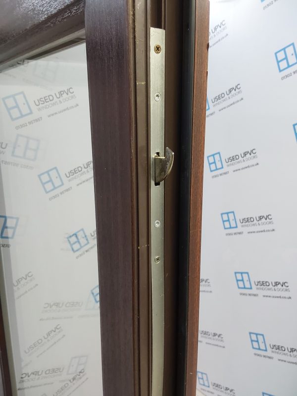 Used Woodgrain Upvc Full glass Back Door 925mm x 2040mm C6002 - Image 6