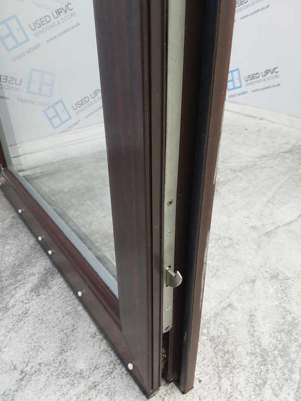 Used Woodgrain Upvc Full glass Back Door 925mm x 2040mm C6002 - Image 8