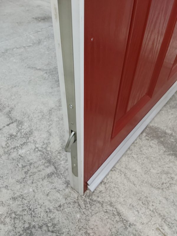 Used Red Composite Front Door 910mm x 1960mm C11D64 - Image 8