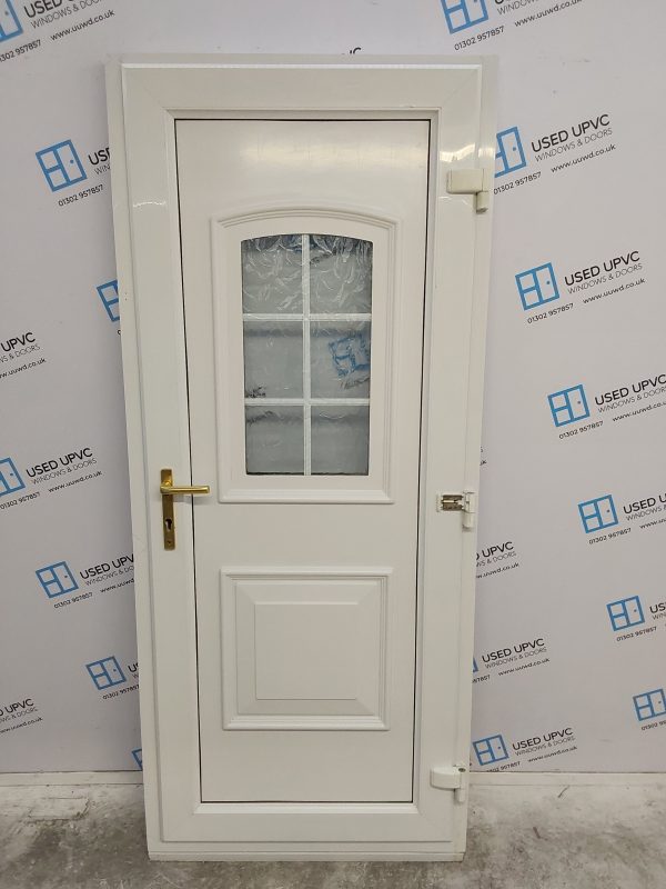 Used White Upvc Back Door 875mm x 2050mm C6013 - Image 2