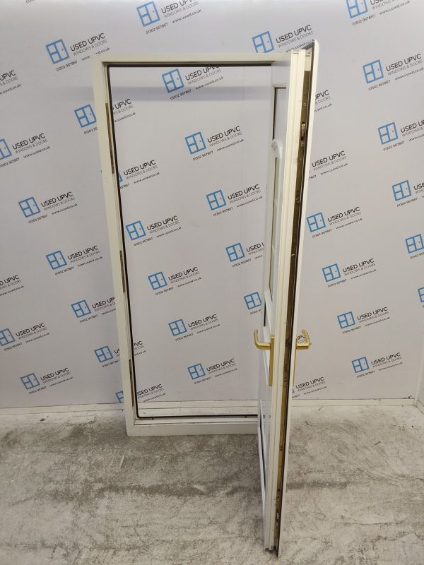 Used White Upvc Back Door 875mm x 2050mm C6013 - Image 3