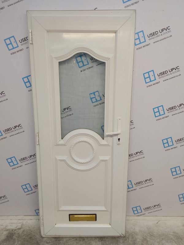 Used White Upvc Front Door 835mm x 2040mm C6018 - Image 2