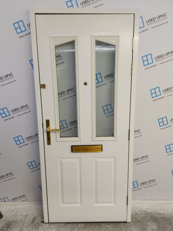 Used White Composite Front Door 925mm x 2095mm 0774 - Image 2