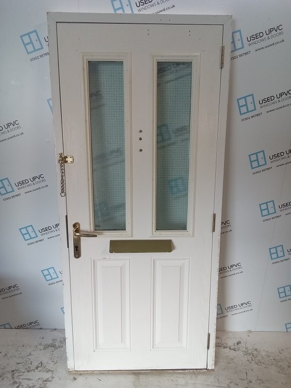 Used White Composite Front Door 900mm x 2010mm C11D32 - Image 2