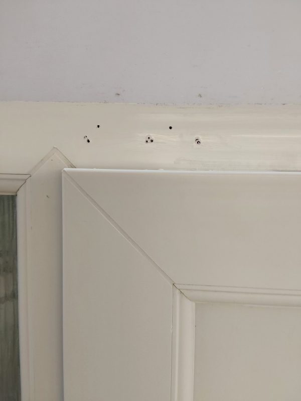Used Rosewood Upvc Front Door And Side Panel 1280mm x 2050mm DS016 - Image 5