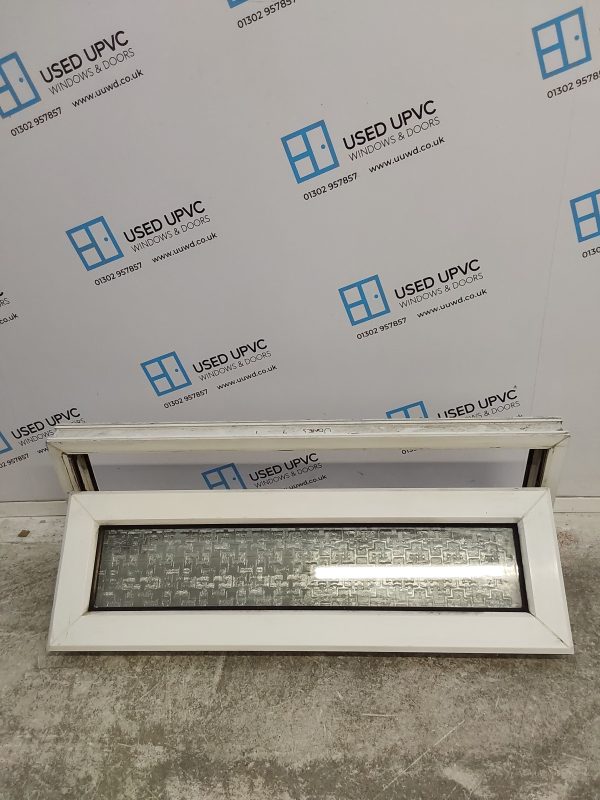 Used White Upvc Window 1060mm x 370mm W0057 - Image 3