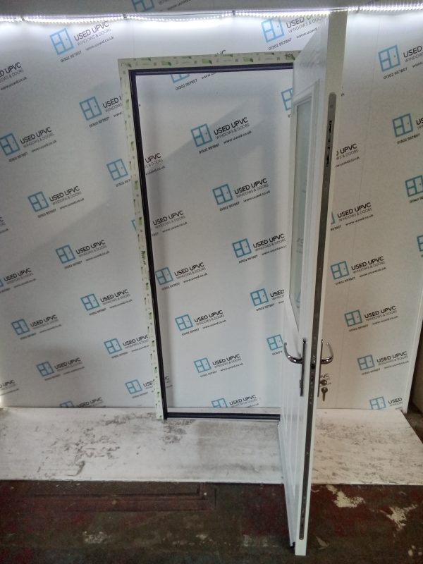 Brand New White Composite Back Door 900mm x 2075mm ND48 - Image 3