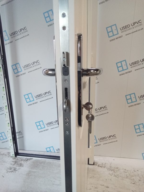 Brand New White Composite Back Door 900mm x 2075mm ND48 - Image 5