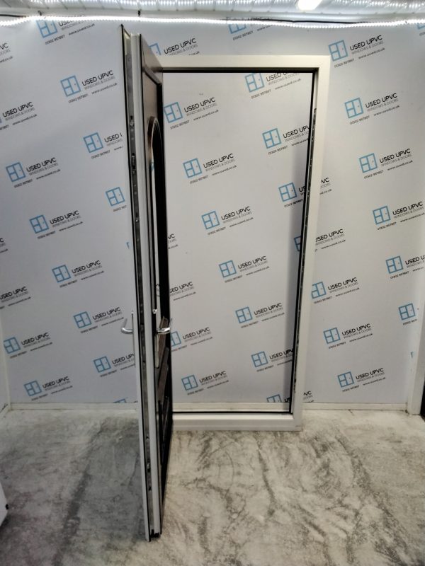Used Rosewood Upvc Back Door 895mm x 2110mm 0617 - Image 3