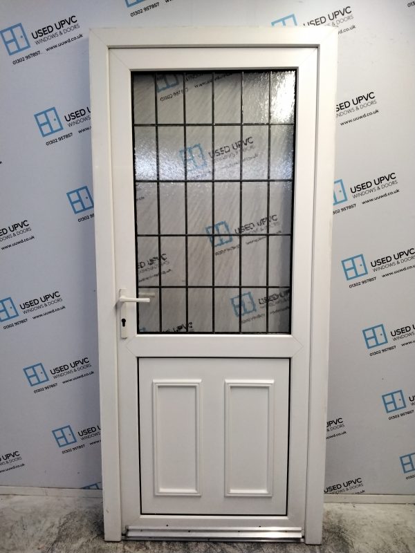 Used White Upvc Back Door 925mm x 2070mm 0891