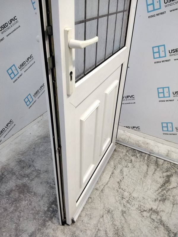 Used White Upvc Back Door 925mm x 2070mm 0891 - Image 5