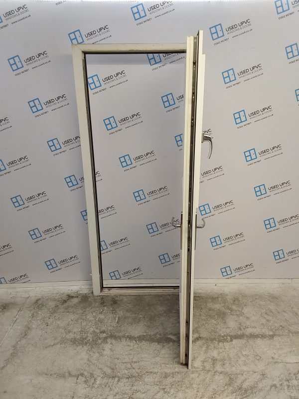 Used White Upvc Stable Back Door 880mm x 2045mm 0884 - Image 3