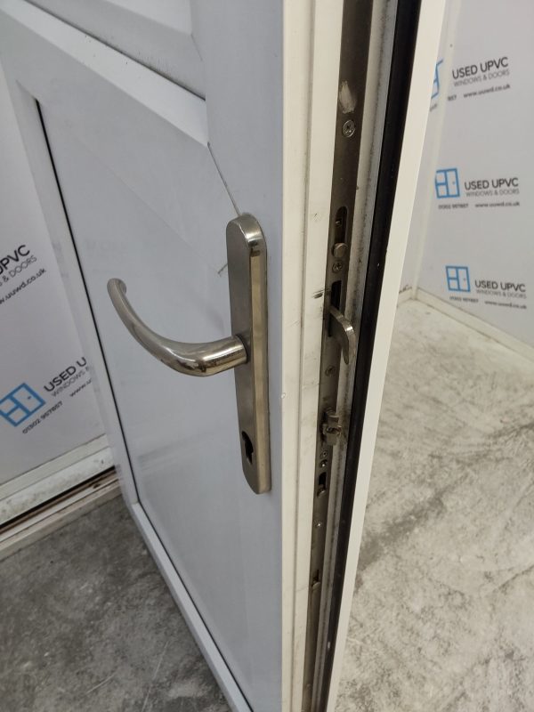 Used White Upvc Stable Back Door 880mm x 2045mm 0884 - Image 9
