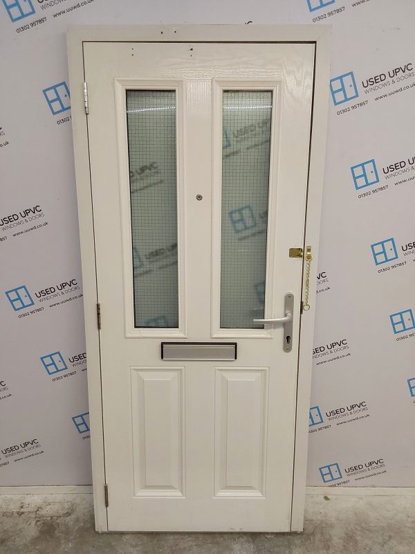 Used White Composite Front Door 910mm x 2040mm 0593 - Image 2