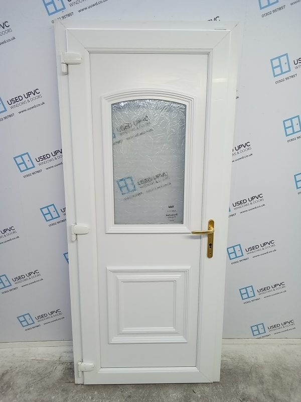Used White Upvc Back Door 895mm x 2030mm C6039 - Image 2