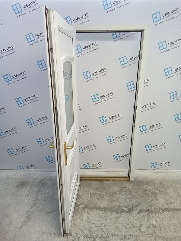 Used White Upvc Back Door 895mm x 2030mm C6039 - Image 3