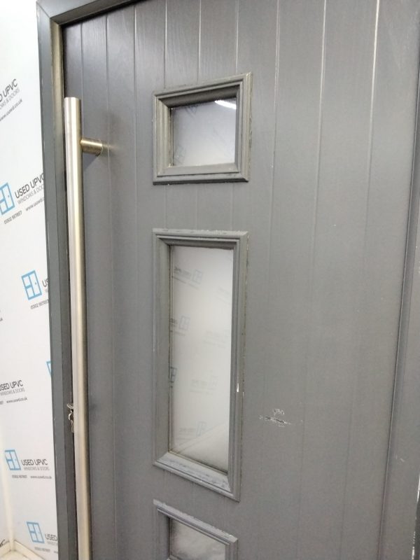 Used Anthracite Grey Composite Front Door 1000mm x 2065mm C6043 - Image 6
