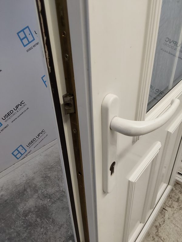 Used White Upvc Back Door 960mm x 2040mm (reduce to 940mm) C6056 - Image 5