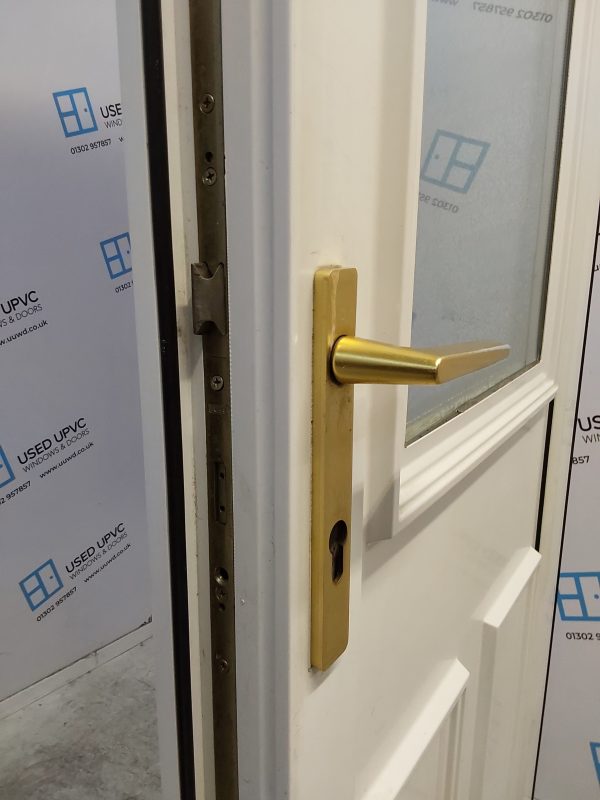 Used White Upvc Back Door 845mm x 2035mm C6058 - Image 5