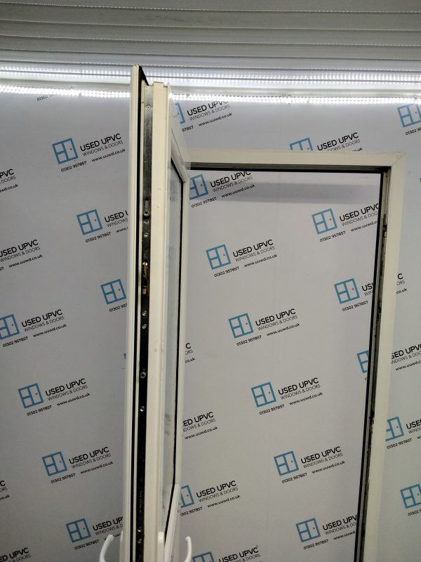 Used White Upvc Back Door 915mm x 2060mm (Reduce To 895mm x 2060mm) C6061 - Image 4
