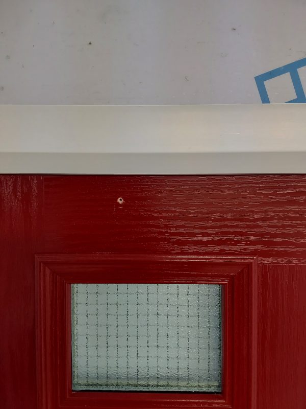 Used Red Composite Front Door 900mm x 1965mm C1006 - Image 5