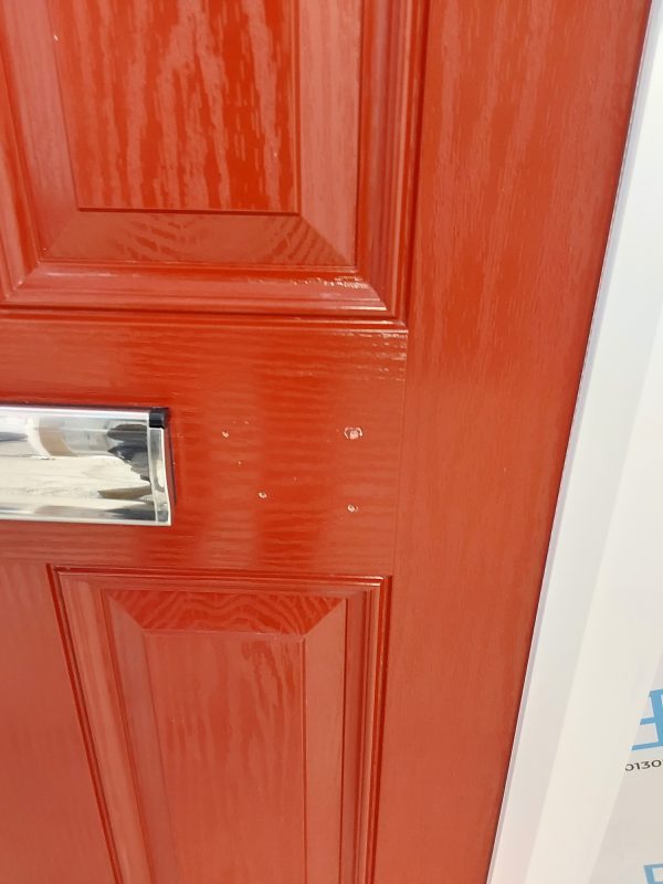 Used Red Composite Front Door 900mm x 1965mm C1006 - Image 7