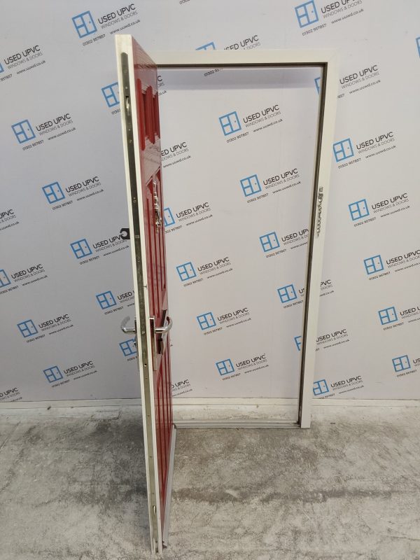 Used Red Composite Front Door 900mm x 1965mm C1006 - Image 3