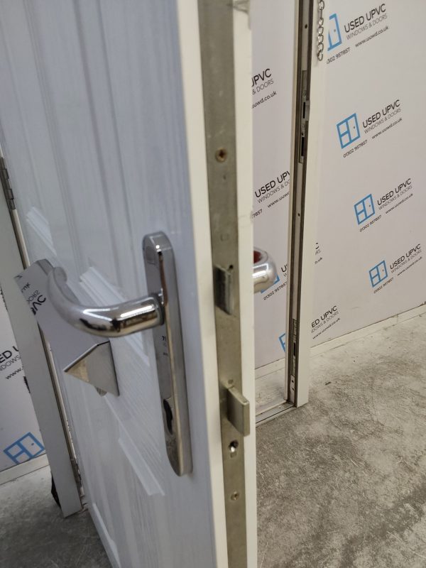 Used Red Composite Front Door 900mm x 1965mm C1006 - Image 9