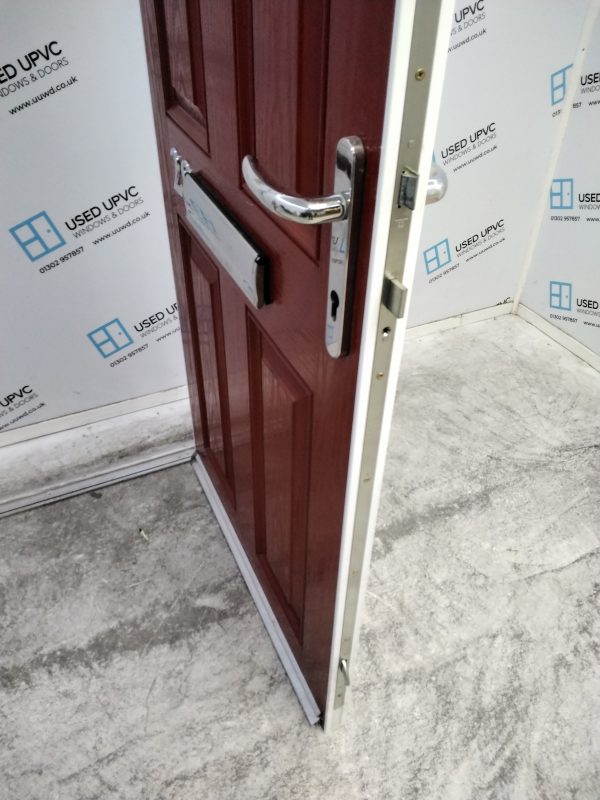 Used Red Composite Front Door 890mm x 1965mm C1007 - Image 4