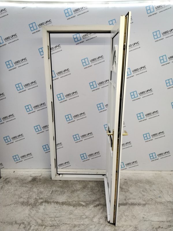 Used White Upvc Front Door 870mm x 2045mm C6063 - Image 3