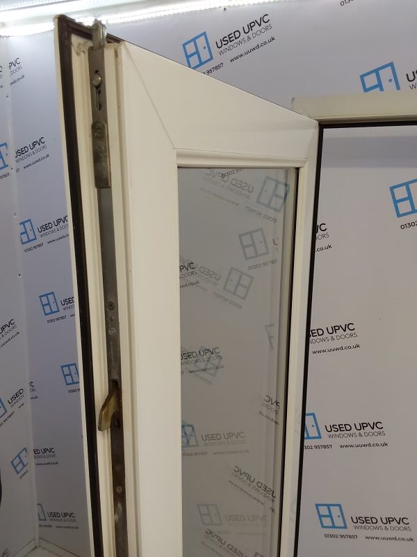 Used White Upvc French Doors 1600mm x 2035mm EA6 - Image 5